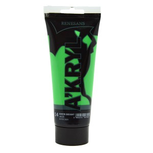Farba Akrylowa A'KRYL 200 ml 14 Zieleń Błyszcząca
