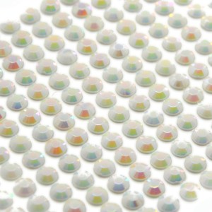 Półperełki samoprzylepne 4mm białe opal 440szt 022