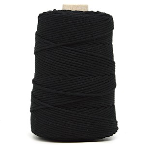 Sznurek bawełniany 3mm 200m Czarny 810
