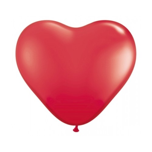 Balon Serce Czerwone 10" - 10 sztuk