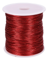 Sznurek metalizowany 1,0 mm x 100 m  Bordowy
