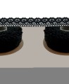 Koronka bawełniana 4,5m czarna FS109-04