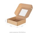 Pudełko fasonowe z okienkiem 130x130x40mm 5 szt