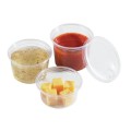 Pojemnik plastikowy z przykrywką na sos 100ml 100szt