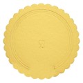 Podkład pod tort gruby karbowany złoto-czarny 28cm