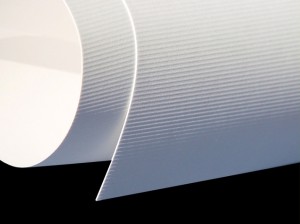 Karton Ozdobny Elfenbens Prążki Biały 246 A5/20 ar