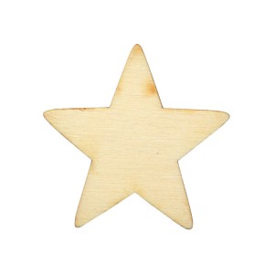 Gwiazdki drewniane ze sklejki 1 cm - 50 szt