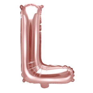 Balon foliowy Różowe Złoto 35 cm Litera L