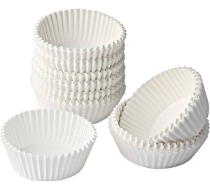 Papilotki na muffinki papierowe białe 200szt 7x3cm