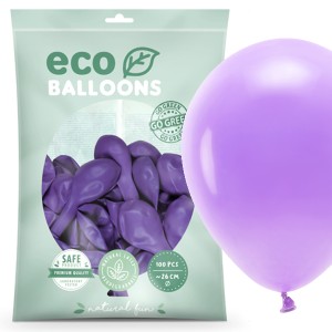 Balony ECO pastelowe 100 szt Lawenda