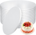 Podkład pod tort okrągły gruby srebrny 23cm x1,2cm