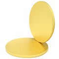 Podkład pod tort okrągły gruby złoty 25cm x 1,2cm