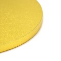 Podkład pod tort okrągły gruby złoty 25cm x 1,2cm