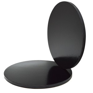 Podkład pod tort okrągły gruby czarny 30cm x 1,2cm