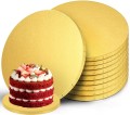 Podkład pod tort okrągły gruby złoty 20cm x 1,2cm