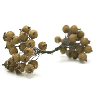 Głóg jarzębina kuleczki szron 40 szt Złote