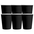 Kubeczki papierowe Czarne 6 sztuk