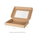 Pudełko fasonowe z okienkiem 350x250x50mm 