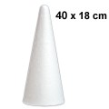 Stożek Styropianowy 40 x 18 cm