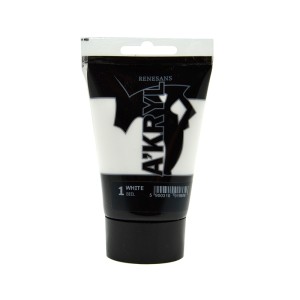 Farba Akrylowa A'KRYL 100 ml 01 Biel Tytanowa