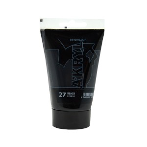 Farba Akrylowa A'KRYL 100 ml 27 Czerń