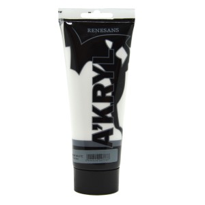 Farba Akrylowa A'KRYL 200 ml 01 Biel Tytanowa 