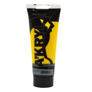 Farba Akrylowa A'KRYL 200 ml 05 Żółta Średnia