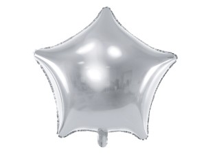 Balon foliowy 18'' Gwiazda Srebrna