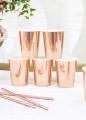 Kubeczki papierowe Różowe złoto 220 ml 6 szt