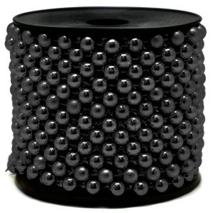Korale na szpuli 8mm 10m Czarne 27