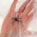 SZTUCZNA PAJĘCZYNA SIEĆ 4 PAJĄKI HALLOWEEN DEKORACJA