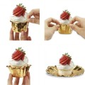 Papilotki na muffinki złote 50szt 6x4cm