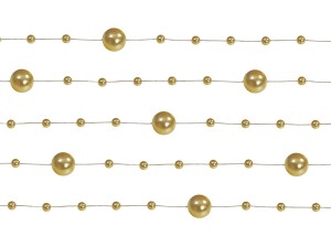 Girlandy Perłowe Złote opk 5szt GP24
