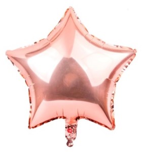 Balon foliowy 18'' Gwiazda Różowe Złoto