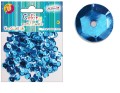 Cekiny 8 mm metalizowane niebieskie 10g 