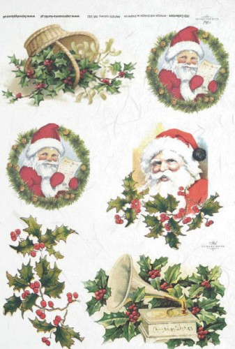 Papier decoupage ryżowy R182 A4