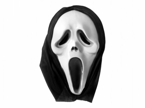 Maska Krzyk z kapturem Halloween