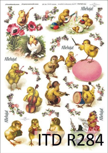 Papier decoupage ryżowy R284 A4