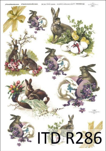 Papier decoupage ryżowy R286 A4