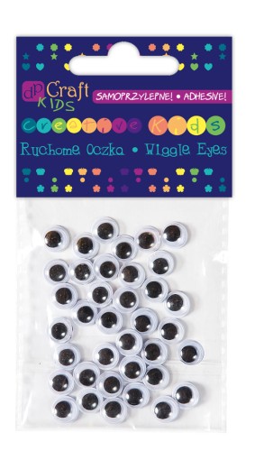 Ruchome oczka samoprzylepne 8mm 36 szt