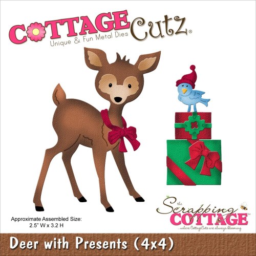 Wykrojnik CottageCutz Deer with Presents