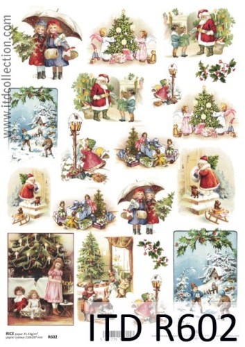 Papier decoupage ryżowy R602 A4