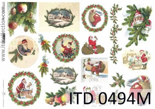 Papier decoupage klasyczny 60g 0494 A4