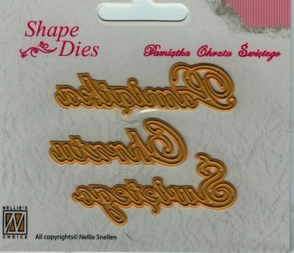 Wykrojniki Nellie's Pamiątka Chrztu Świętego SD065