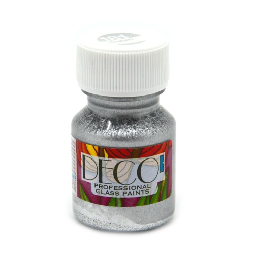 Farba do szkła DECO 30 ml Srebrny 181
