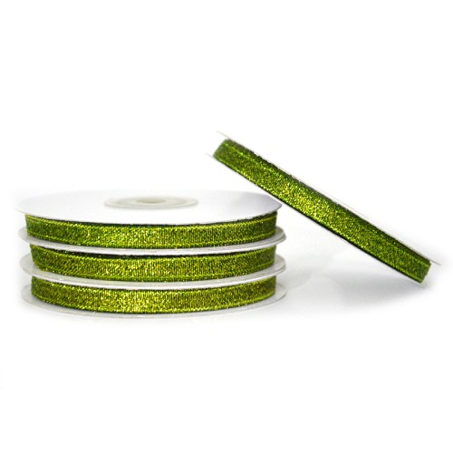 Wstążka Brokatowa 6 mm 7015 C.Zieleń