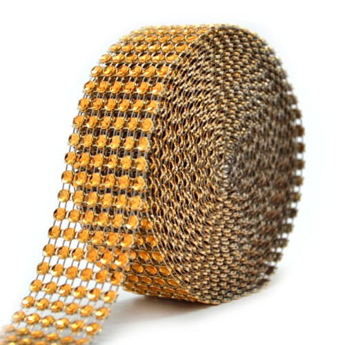 Taśma diamentowa 30 mm x 4,5 m Złota