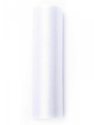 Organza dekoracyjna 16 cm x 9 m Biała 008