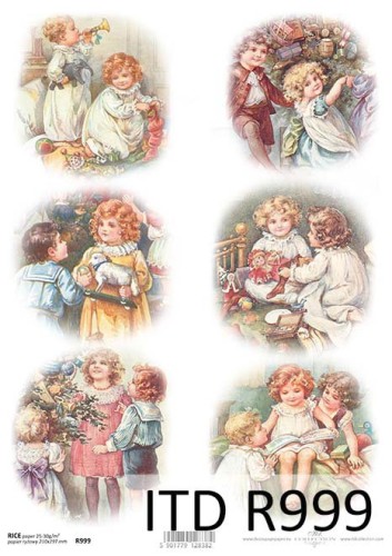 Papier decoupage ryżowy R999 A4