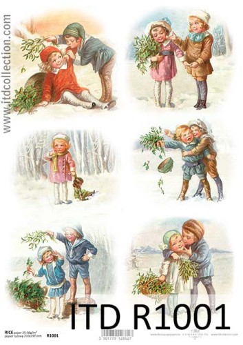 Papier decoupage ryżowy R1001 A4